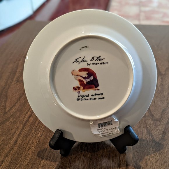 HOUSE OF PRILL Erika Oller “People Of The Kitchen” Salad Appetizer Dessert Plate - Picture 6 of 10